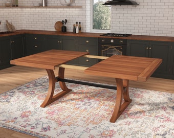 Extendable Dakota Walnut Dining Table