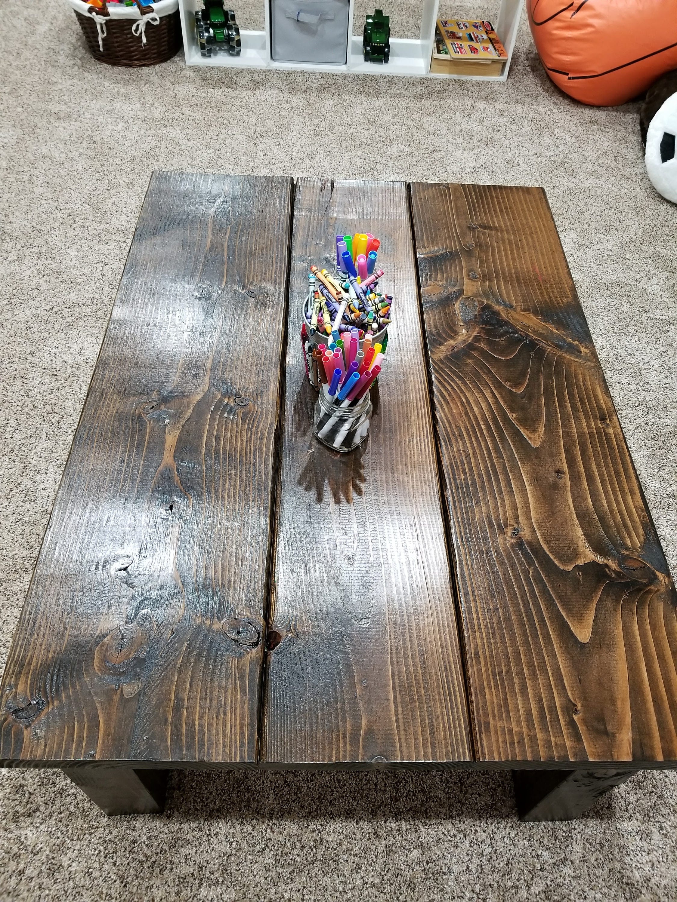 Kids Table Kids Farm Table Coffee Table Mini Farm House | Etsy