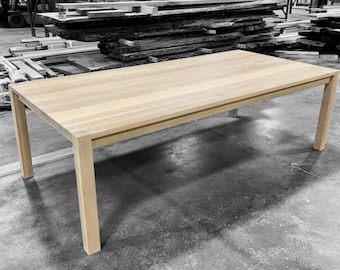 Hardwood Parsons Dining Table