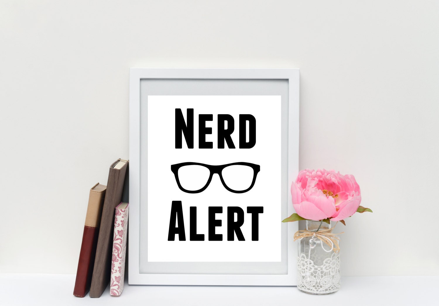 Nerd Alert 8x10 Printable Wall Decor Instant Download Digital Etsy