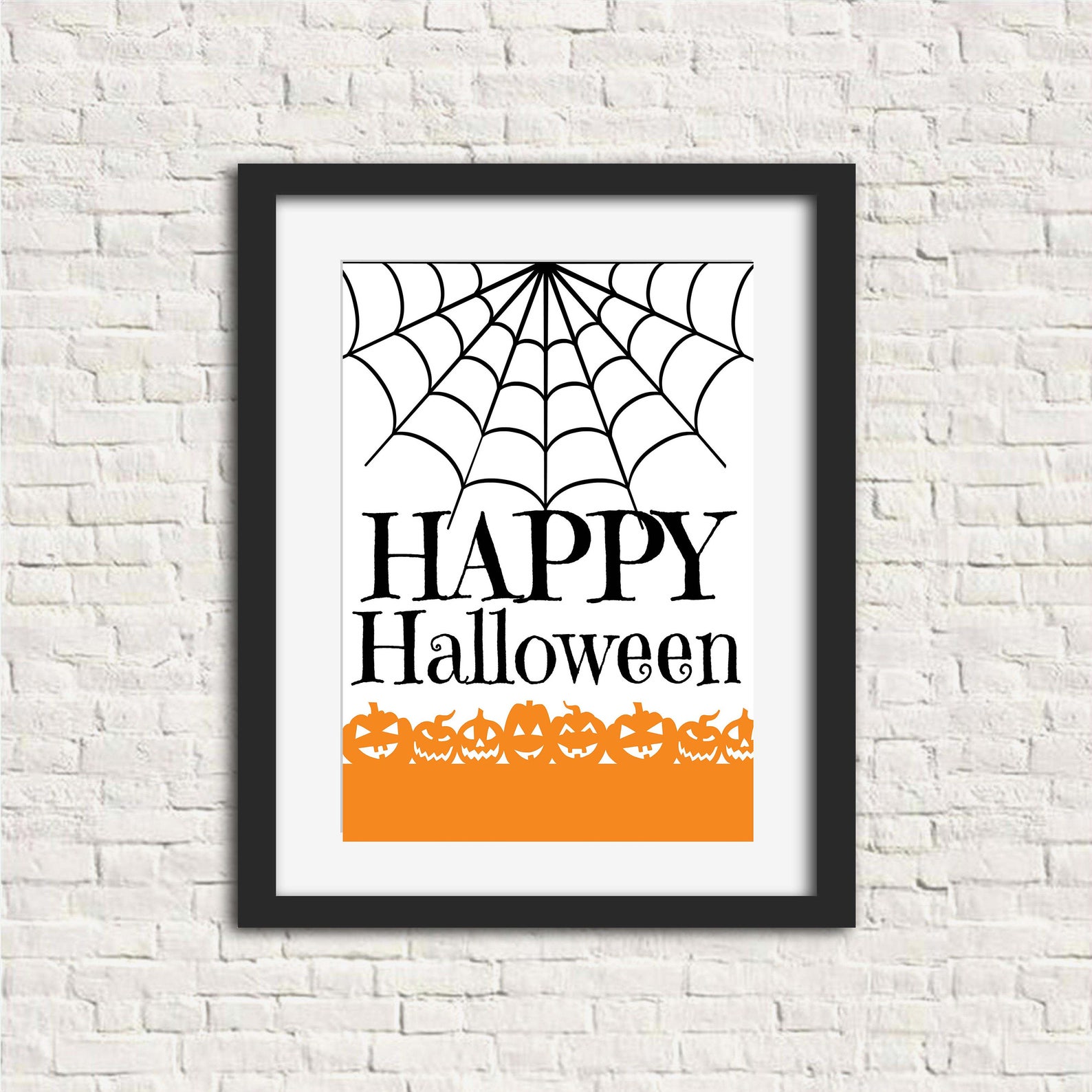 Happy Halloween 8x10 Printable Wall Decor Instant Download Etsy