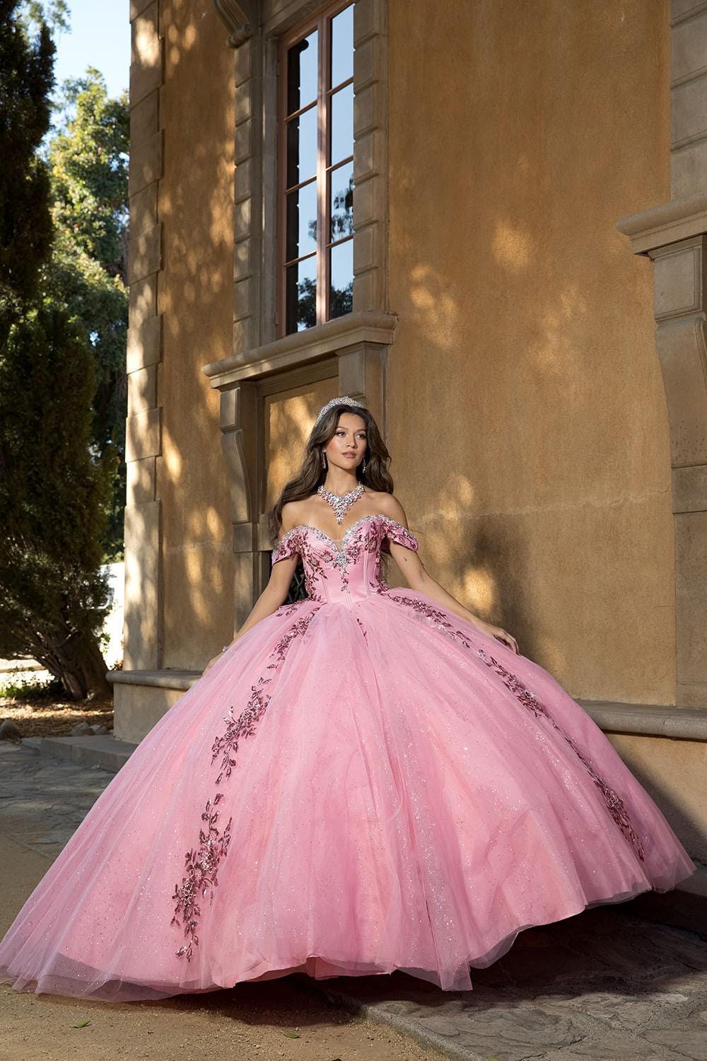 Quinceanera Dress, Dusty Pink Color