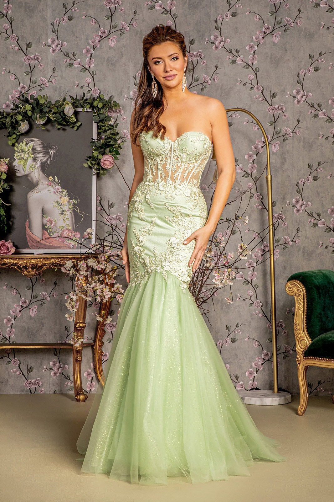mermaid lime green prom dress lime green dresses