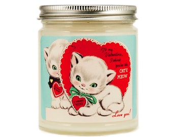 Valentine Candle Gift-Cat's Meow-Personalized Valentine Scented Candle