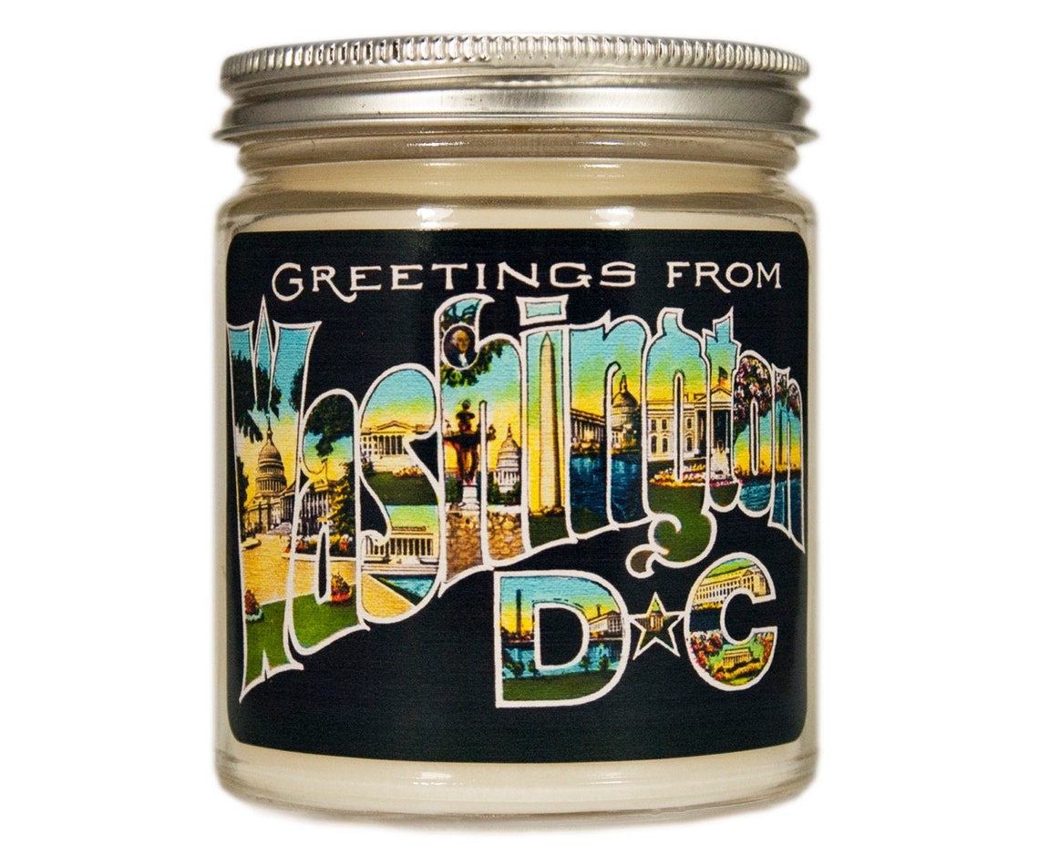 Washington DC Candle Washington DC Gift Washington Candle | Etsy