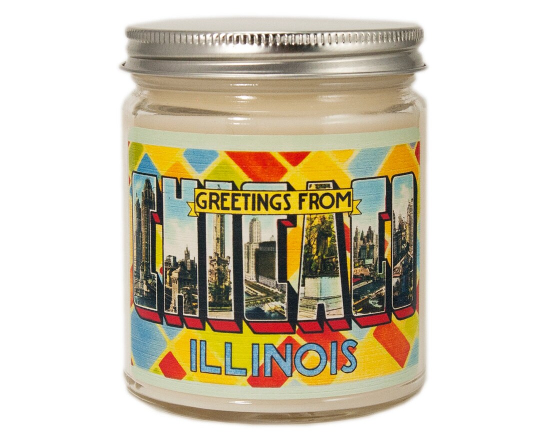 Chicago Candle Personalized Homesick Gift Chicago Illinois Etsy