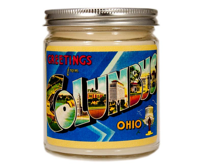 Columbus Ohio Gift, Columbus Ohio Candle, Personalized Homesick Candle Gift image 1