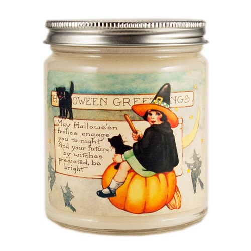 Halloween Witch Candle, Scented Candle, Soy Candle, Fall Candle, Container Candle, Halloween Candle, Halloween Decor, Pumpkin Spice Latte