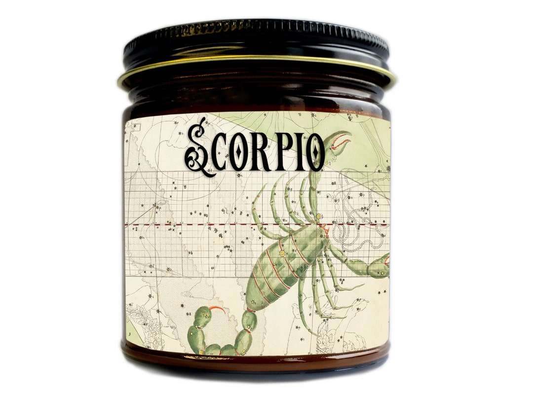 Scorpio Candle Zodiac Gift Personalized Horoscope Candle Etsy