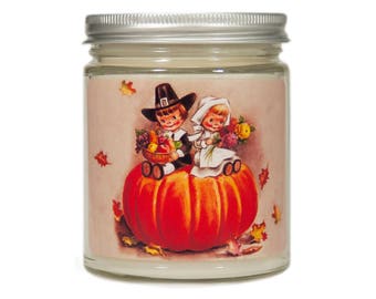 Thanksgiving Candle Personalized Hostess Gift