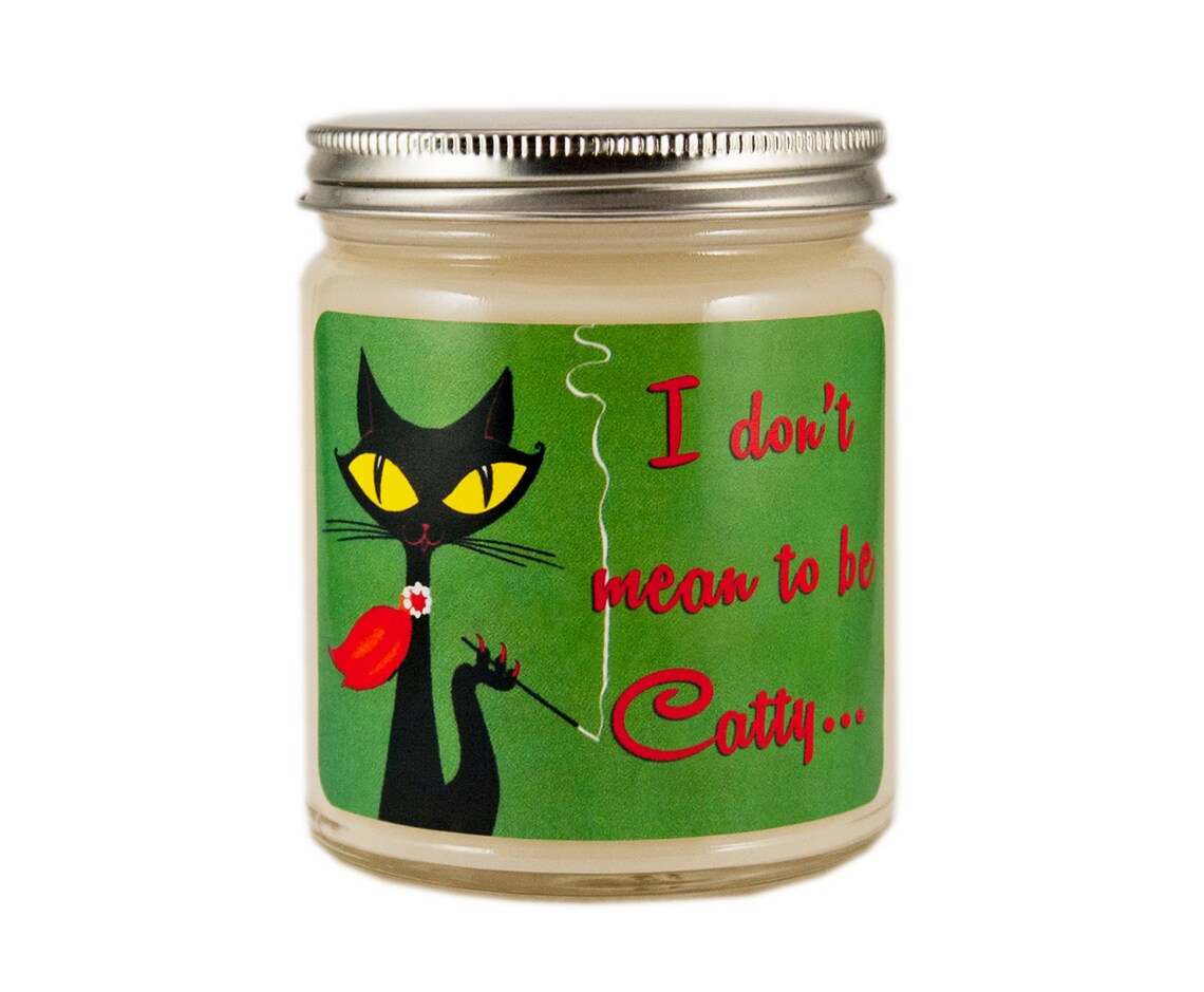 Cat Soy Candle Scented Candle Funny Candle Humor Candle Etsy