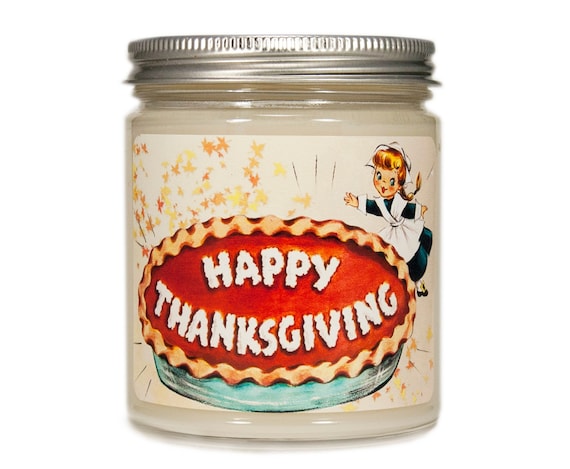 Thanksgiving Candle Personalized Hostess Gift Fall Decor