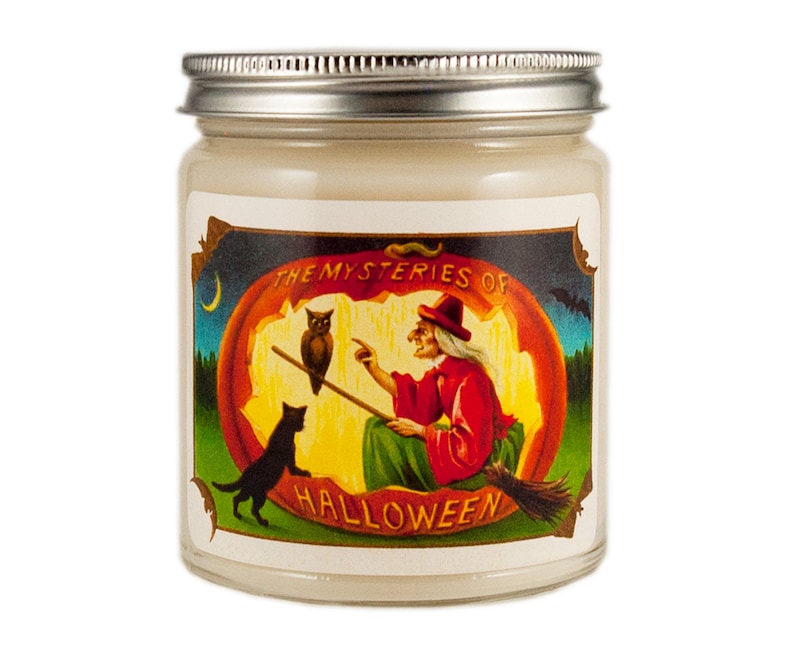 Halloween Candle Scented Candle Witch Candle Vintage Etsy