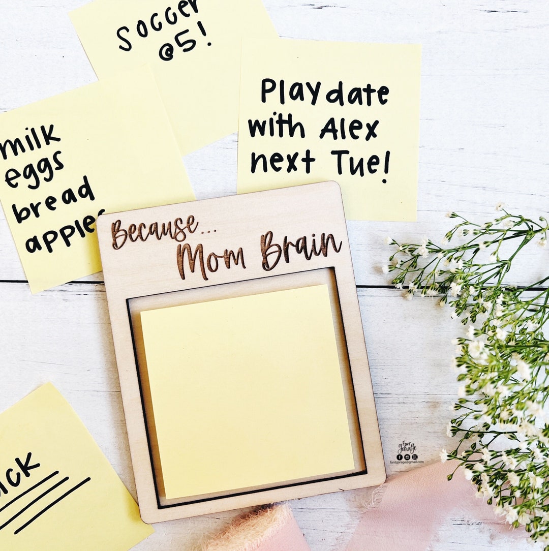 Mom Brain Sticky Note Holder | Mother's Day Gift | Gift for Mom | Mom ...