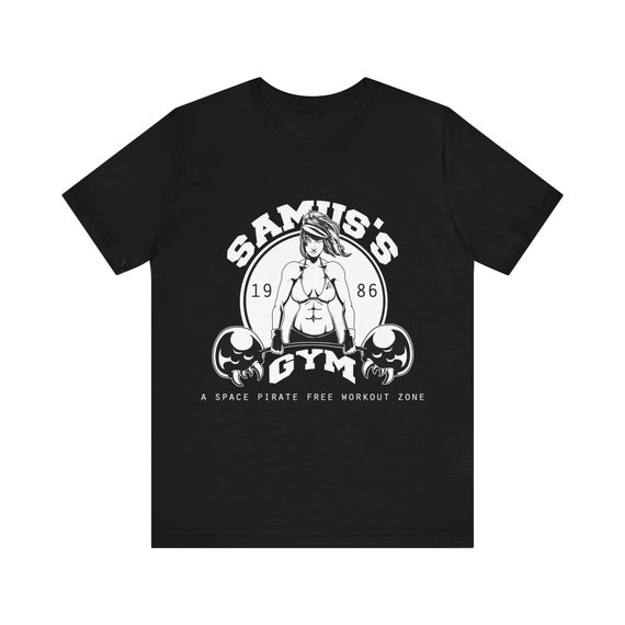 Samus Aran Gym T-Shirt - Metroid Workout Tee - 1986 Retro Gaming Apparel
