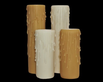 Medium Base Resin Candle Covers with Drips (For larger 1-1/8&quot; socket)