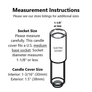 Medium Base Resin Candle Covers with Drips For larger 1-1/8 socket image 4