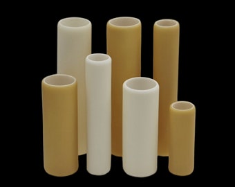 Smooth Honey Color Candelabra Candle Covers - Resin - Fits 3/4" Socket