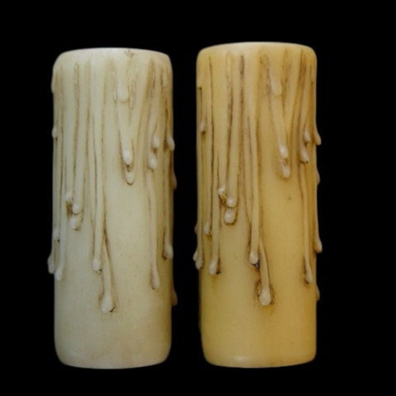 Medium Base Resin Candle Covers with Drips For larger 1-1/8 socket image 3