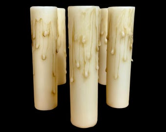 Osłonka na świecę z wosku pszczelego w rozmiarze europejskim