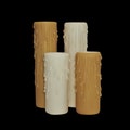 Medium Base Resin Candle Covers with Drips (For larger 1-1/8" socket)