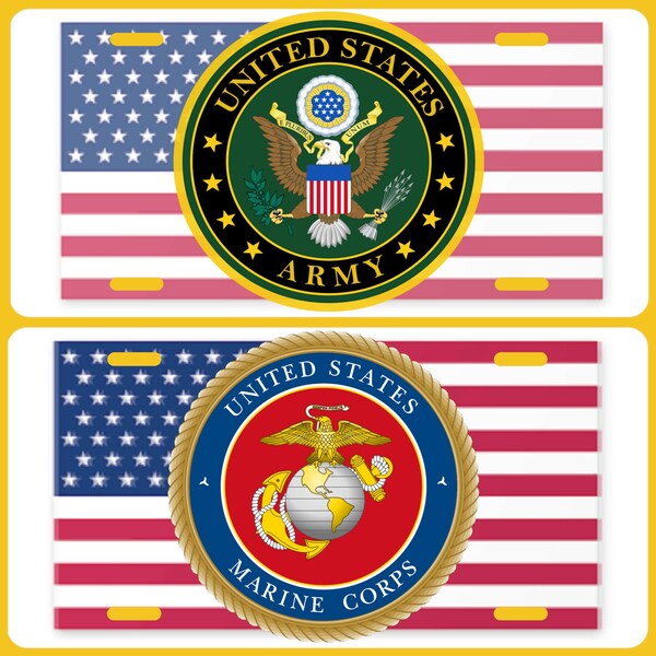 Military License Plate Etsy