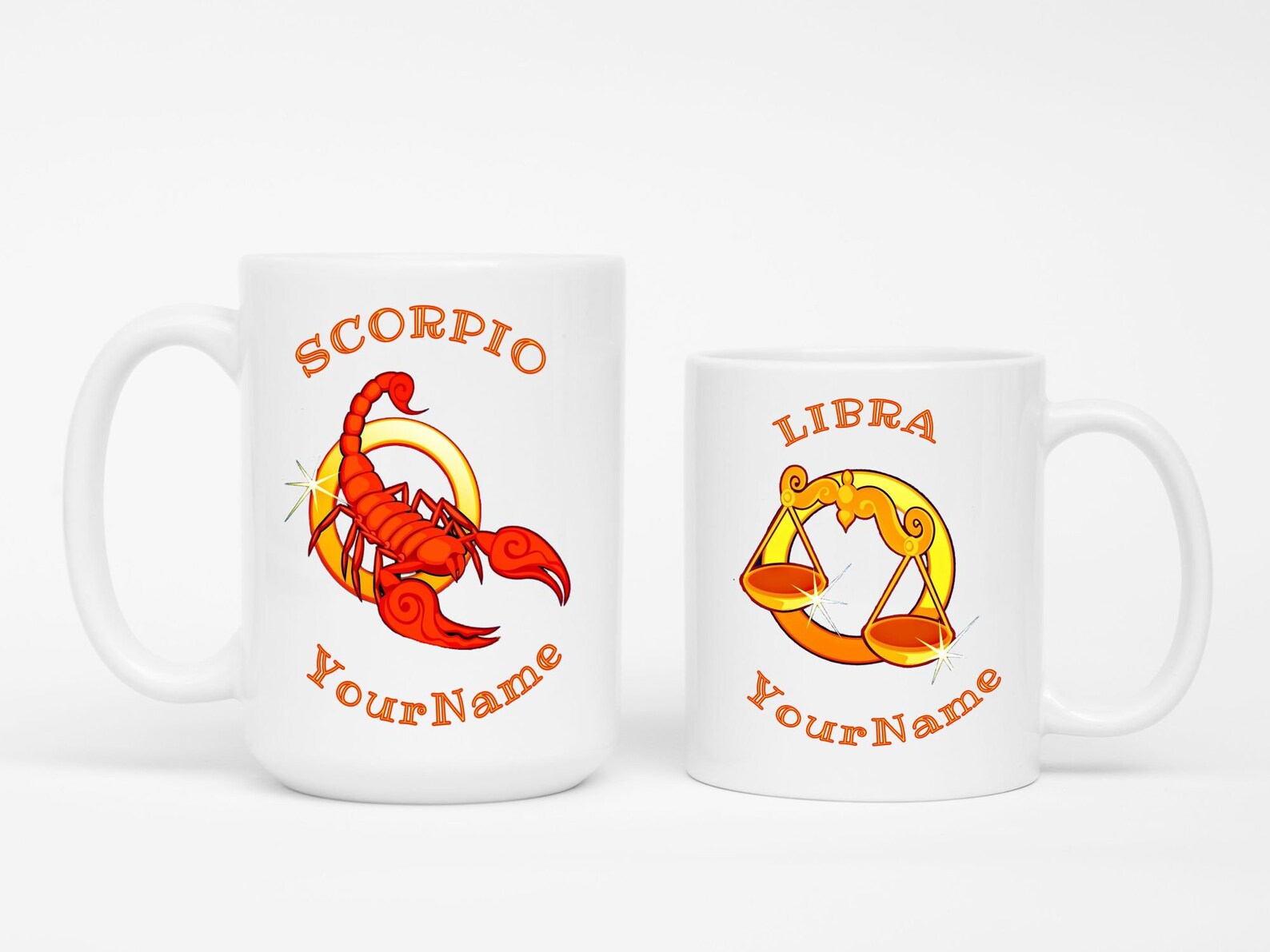 Zodiac Coffee Mugs Personalized Zodiac Mugs Etsy