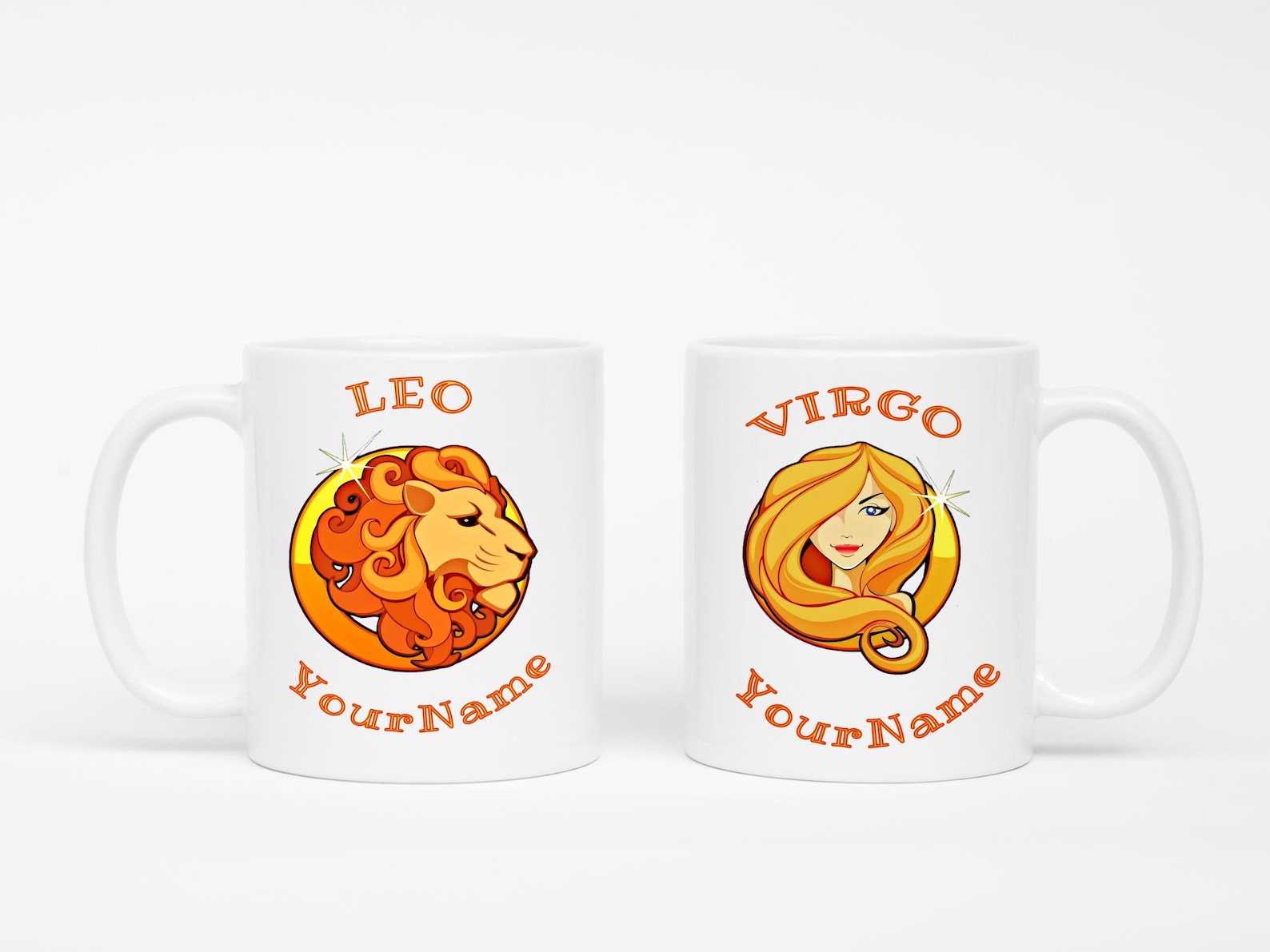 Zodiac Coffee Mugs Personalized Zodiac Mugs Etsy