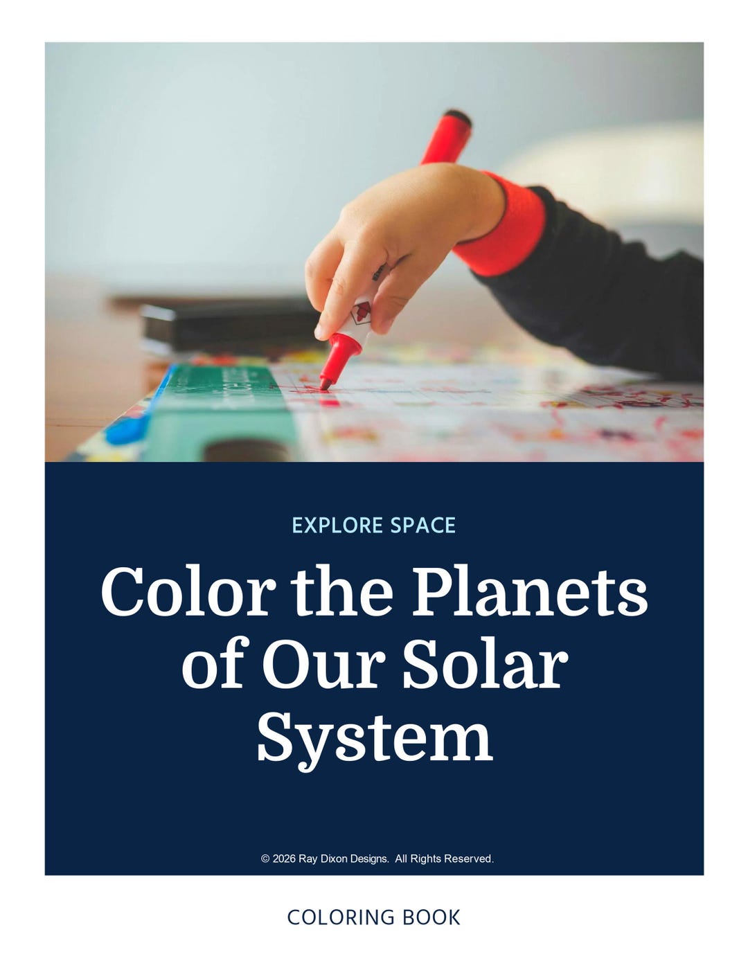 Solar System Coloring Book for Kids | 8 Planets Educational Space ...