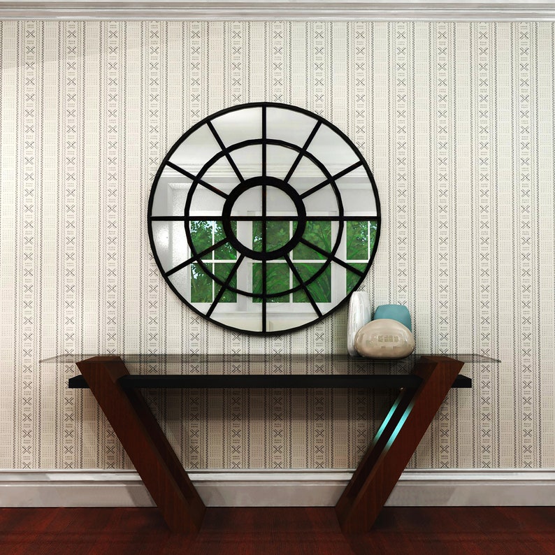 AFRICAN MUDCLOTH IVORY Peel and Stick Removable Wallpaper Abstract Black /& White Boho Wall Decor 8x10 Quick-Ship Samples Modern