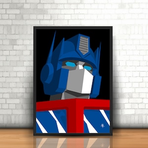 Optimus Prime - The Transformers - Original Art Poster (Digital Download)