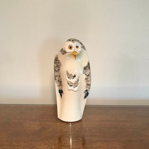 Vintage Rare Barbara Baatz Decorative Ceramic Owl Vase