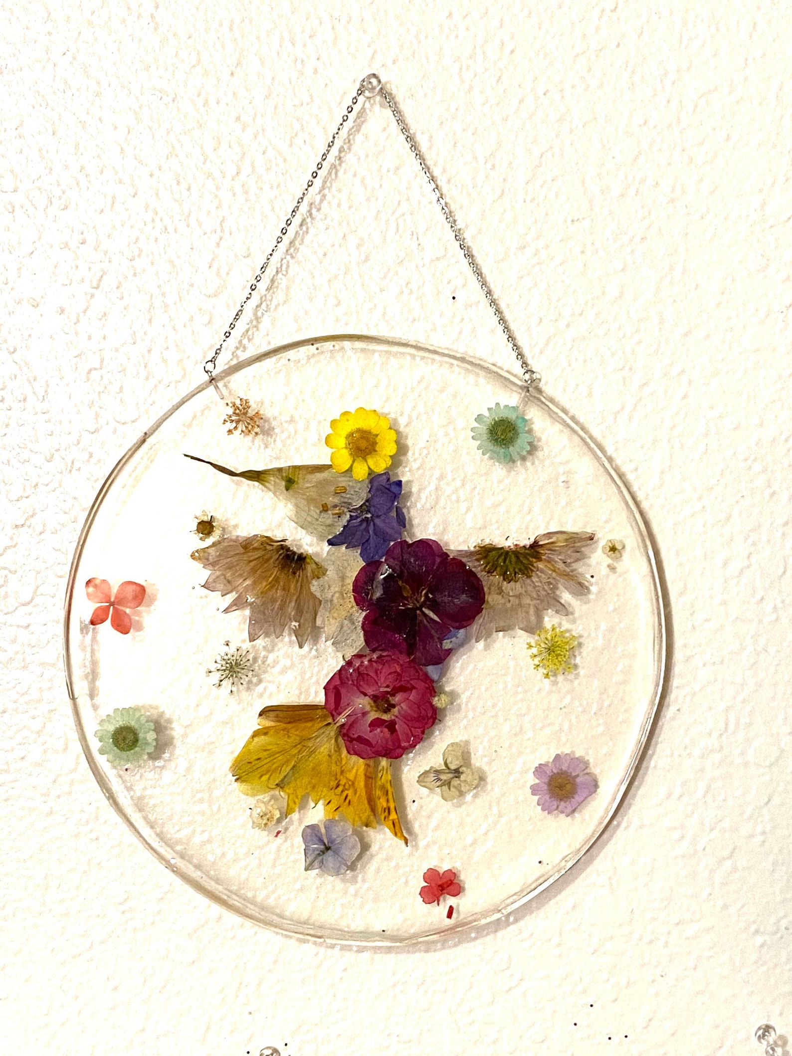 Customresin Suncatchers Preserved Flowers Pressed Flower Etsy