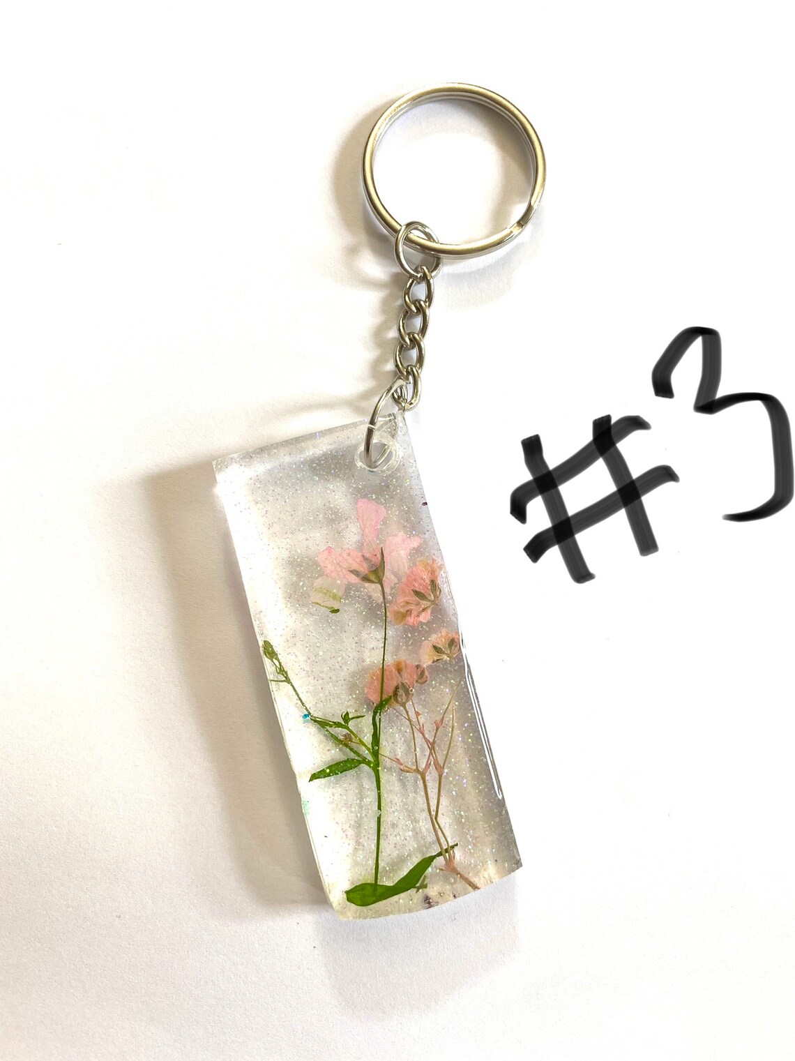Resin keychains cup keychains dried flower keychains Etsy