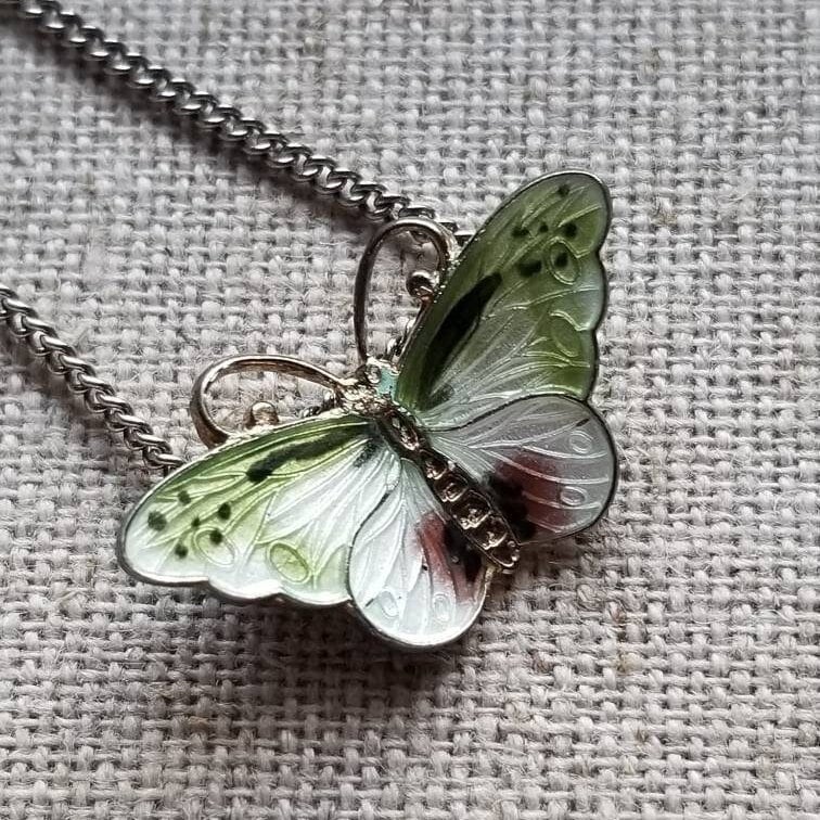 Art Deco Butterfly Necklace 