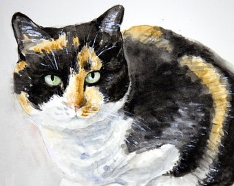 Custom Pet Portrait -Custom watercolor animal painting -Portrait dog from photo -Pet Memorial -Pet art painting commission -Dog cat portrait