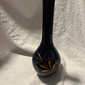 Vintage Japanese Cobalt Blue Bud Vase