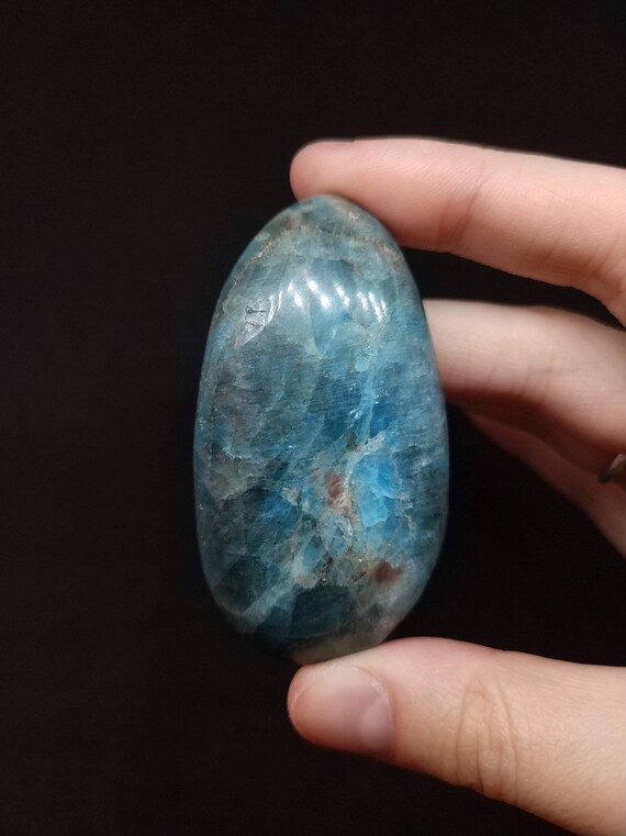 2.5" Blue Apatite Palm Stone