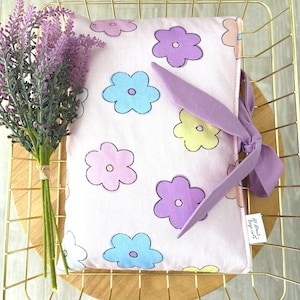 Housse de protection florale pour livre, accessoire de voyage, idée cadeau pour compagnon de lecture rat de bibliothèque, solution de rangement pour livre de voyage