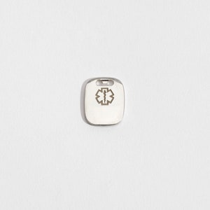 Peter Silver Medical ID Pendant | Type 1 & Type 2 Medical Alert ID | Sterling Silver or Bronze