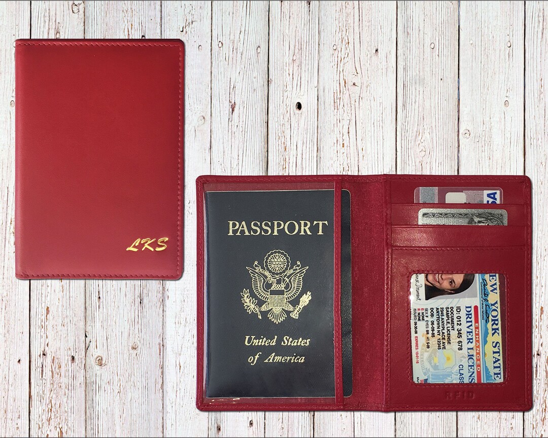 Personalized Passport Wallet Coverrfid Passport - Etsy