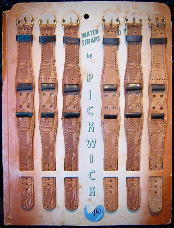 SUPER RARE 1940's Western 'Hand Tooled' PICKWICK … - image 1
