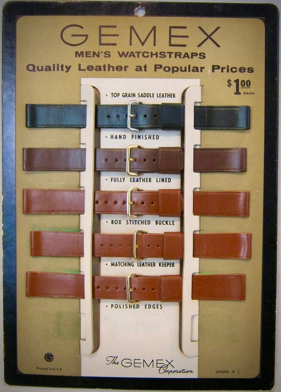 Cool 1960's NOS GEMEX Watchband Display