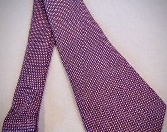 RARE Designer Vintage 1950's 'Basket Weave' Design Necktie