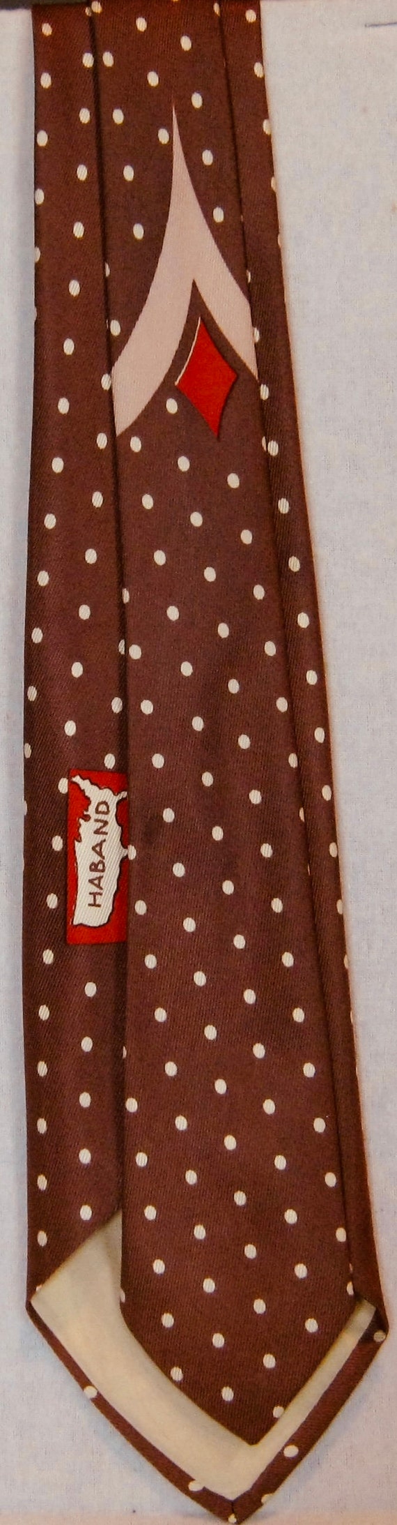 Handsome & Unique Vintage 1940's 'A-Frame' Necktie - image 4