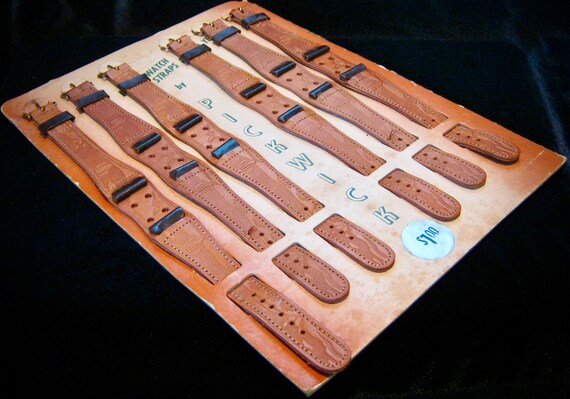 RARE NOS 1940's Western 'Hand Tooled' PICKWICK Wa… - image 3