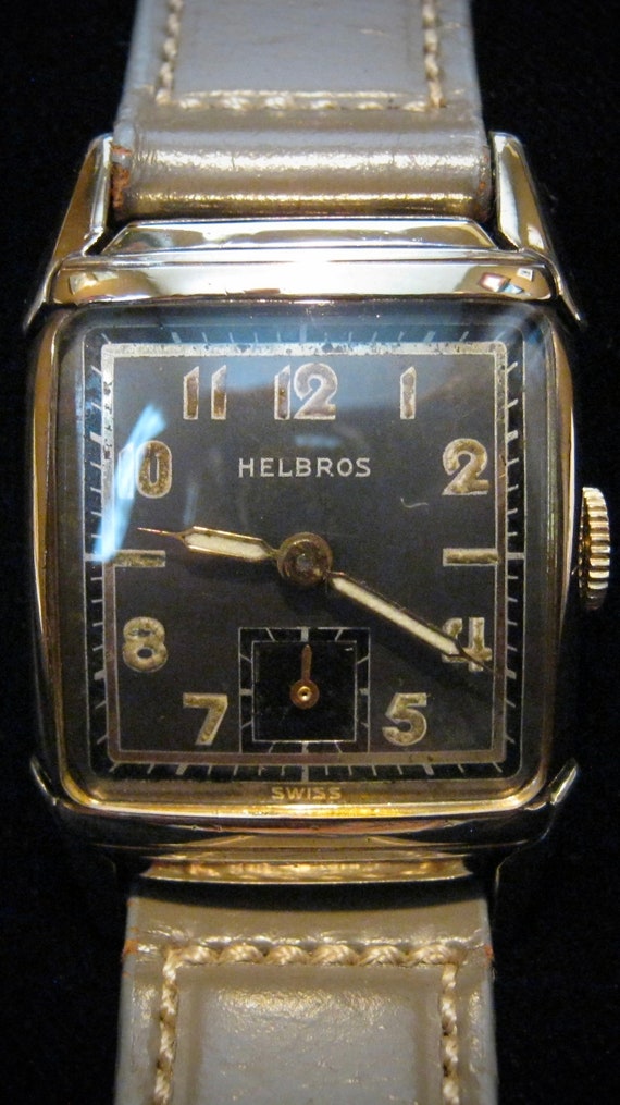 Stylish & Handsome Art Deco 1940's 'Helbros - Ben… - image 2