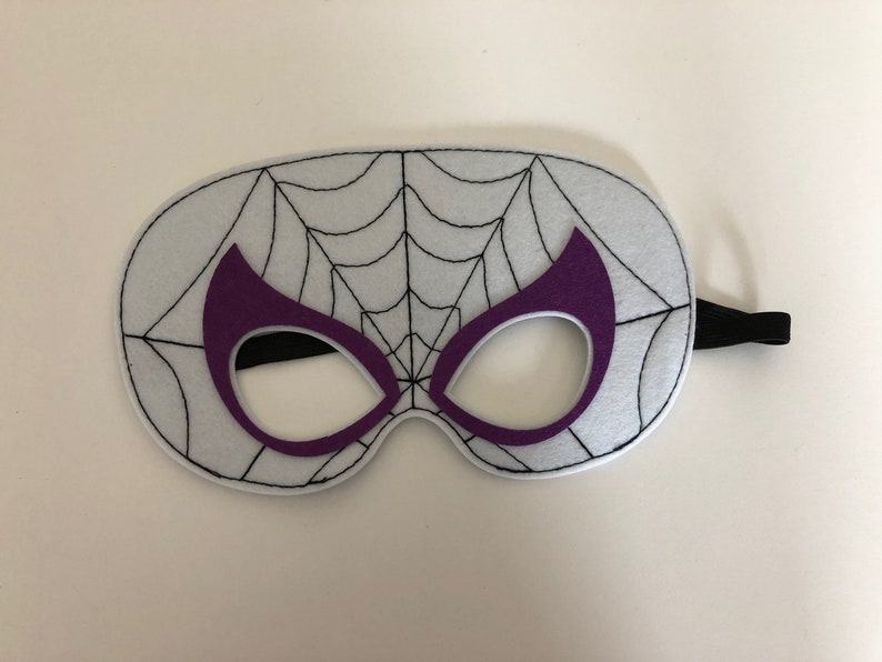 Spidergirl Gwen inspired mask Party Favors Spiderverse Spider-Man Costume