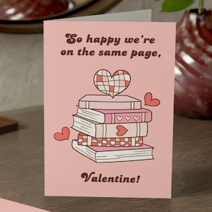 Leesgrage Valentijnsdagkaart, wenskaart literatuur, leuk briefpapier, literair kaartje, literaire liefdesbriefjes