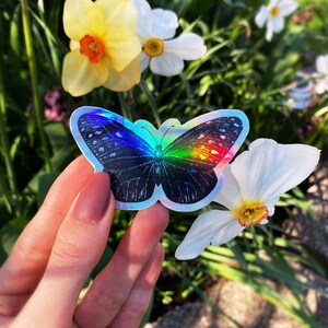 Holographic Butterfly Sticker image 3